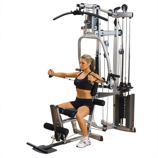 One Arm Seated Cable Press on the Powerline P2X Home Gym