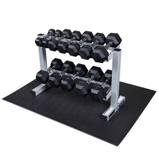 Powerline Dumbbell Rack with 5-30lb. Dumbbell Set