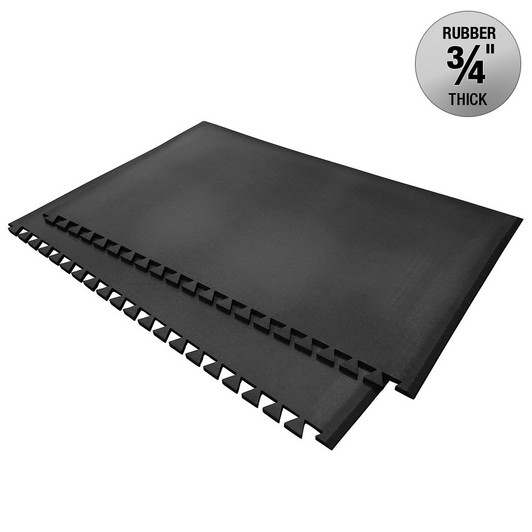 BigLok 6' x 8' Rubber Platform Mat, 3/4" Thick