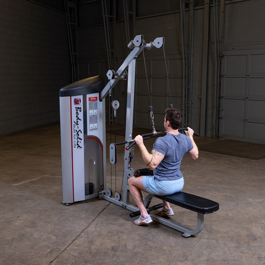 Lat Pulldowns on the Pro ClubLine Series 2 Lat Mid Row