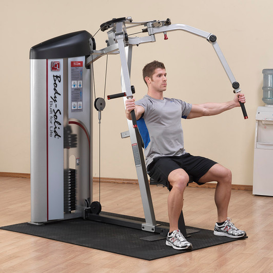 Chest Fly on the Pro ClubLine Series 2 Pec Delt 160 lb. Stack