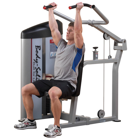 Shoulder Press on the Pro ClubLine Series 2 Shoulder Press 210 lb. Stack