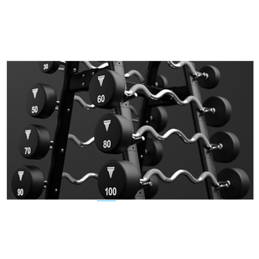 Throwdown Urethane EZ Curl Barbell Set, 20-100 lbs.