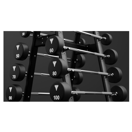 Throwdown Urethane Straight Curl Barbell Set, 20-110 lbs.