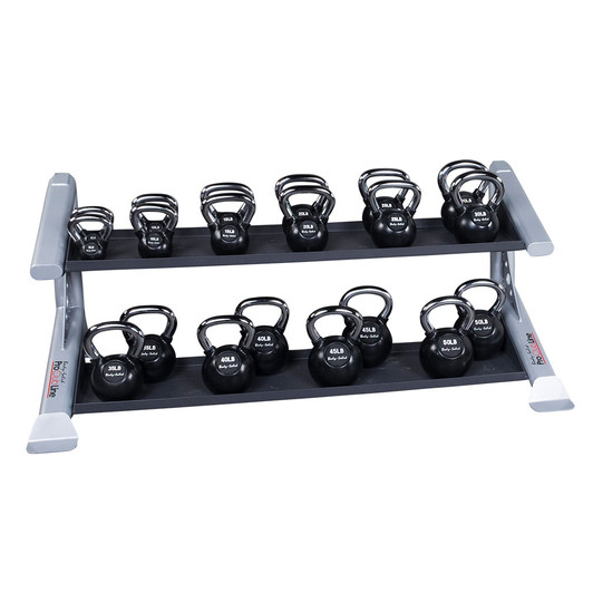 Pro ClubLine Modular Storage Rack 2 Kettlebell Tiers with optional Premium Kettlebells