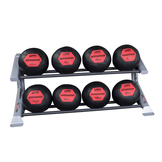 Pro ClubLine Modular Storage Rack 2 Medicine Ball Tiers with Soft Medicine Balls