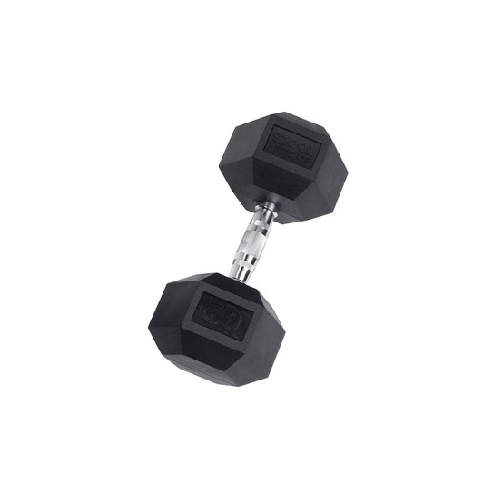 Body-Solid Vertical 5-50lb. Rubber Dumbbell Package