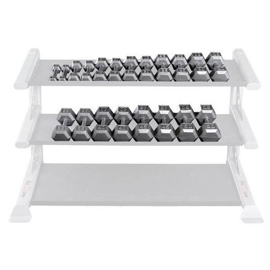 Body-Solid Vertical 5-50 lb. Hex Dumbbell Package