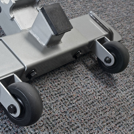 Detail of the Transport Wheels on the Pro ClubLine SFID325 Adjustable Bench by Body-Solid