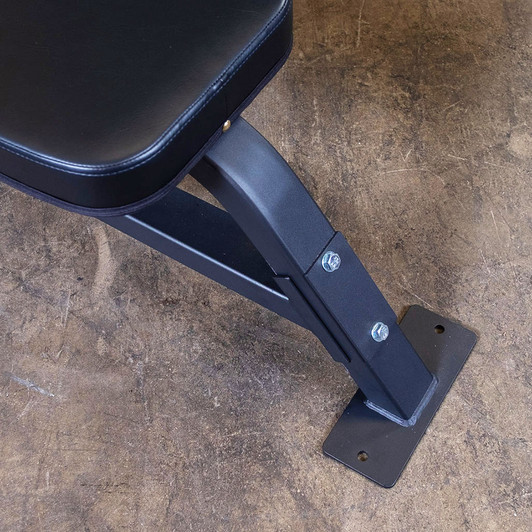 Detail of the Frame on the Pro Clubline Flat Bench by Body-Solid