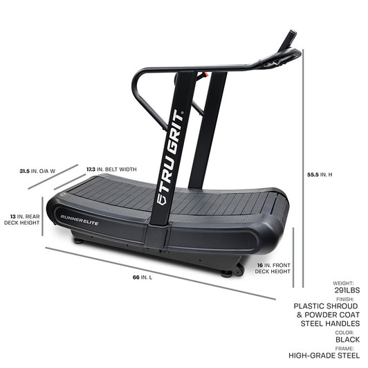 Grit Runner Elite Curved Manual Treadmill