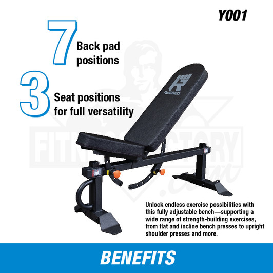 Rugged Flat Incline Bench