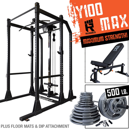 Rugged Y100 MAX Extended Power Rack Package